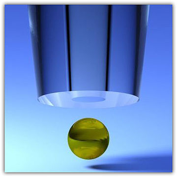 Scanning-aperture trapping and manipulation of single charged nanoparticles