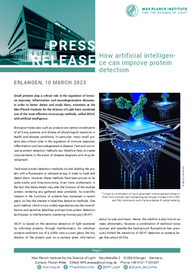 10 March 2023: How artificial intelligence can improve protein detection