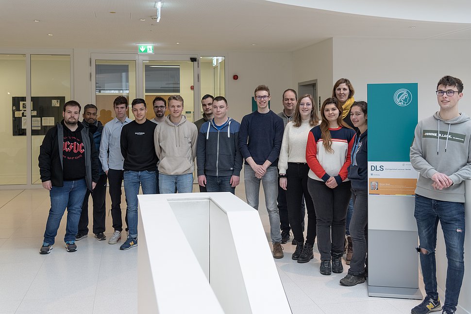 Students from Coburg University visit MPL to learn about our research.