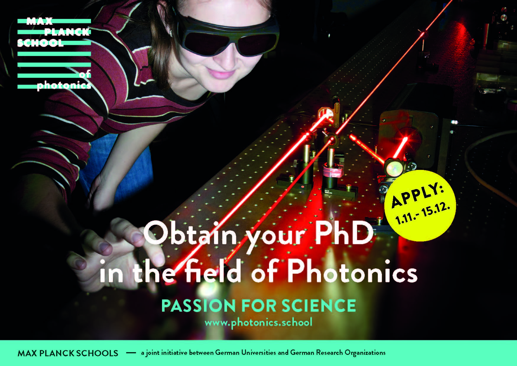 Max Planck School of Photonics – Application Portal open NOW
